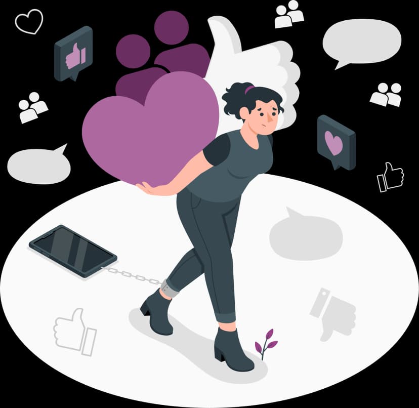 Social Media Marketing Illustration