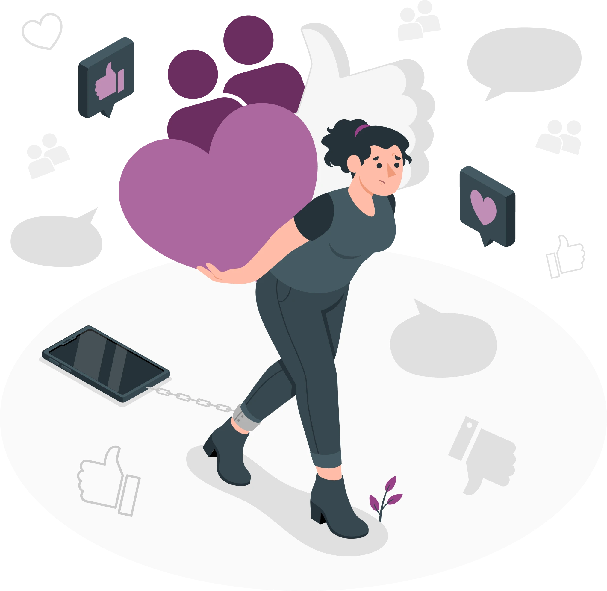 Social Media Marketing Illustration